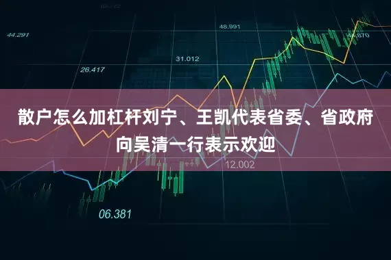 散户怎么加杠杆　　刘宁、王凯代表省委、省政府向吴清一行表示欢迎
